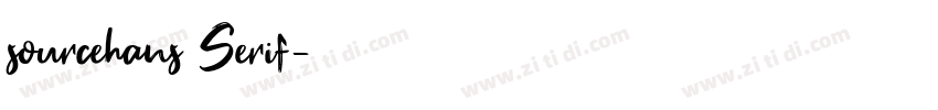 sourcehans Serif字体转换